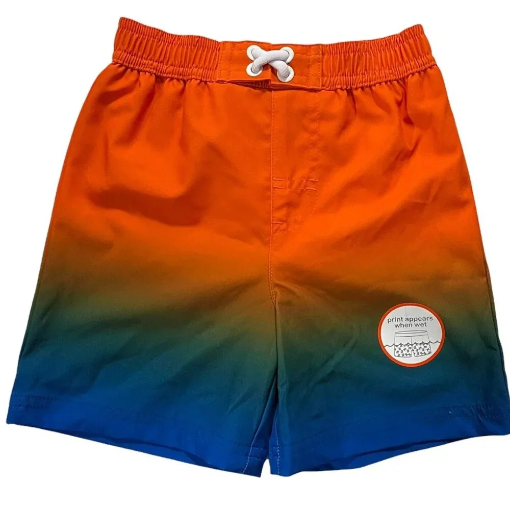 Wonder Nation Toddler Boys Swim Trunks Size‎ 2T Multicolor UPF 50+ LOT OF 2